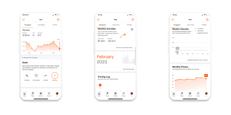 Strava Progress Feature