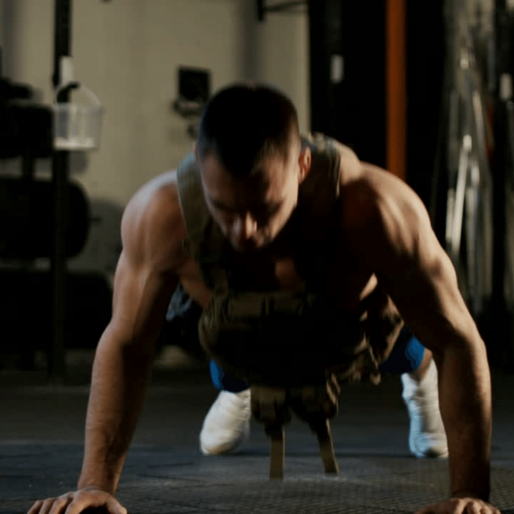 Weighted vest push up